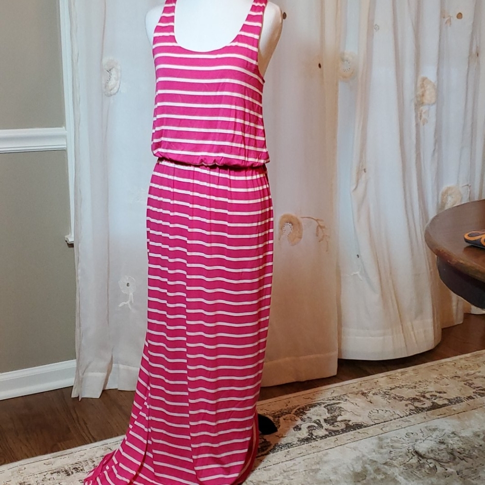 Pink Owl maxi dress
